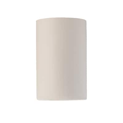 Justice Design Group Ambiance ADA Outdoor Large Ceramic Cylinder Wall Sconce with Open Top & Bottom