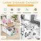 preview thumbnail 12 of 21, 3 in 1 Kids Convertible Activity Bench with 2 Removable Fabric Bins - 21" x 22" x 58"