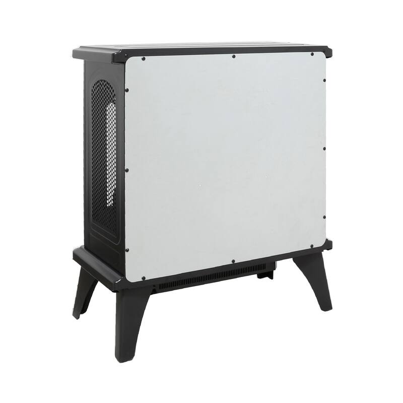 Infrared Quartz Fireplace with 3D Flame Effect, 24 Inch, Remote Control - Stylish Heating Solution