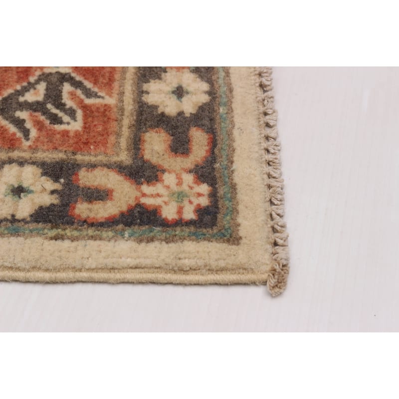 ECARPETGALLERY Hand-knotted Finest Ghazni Ivory Wool Rug - 6'8 x 9'5