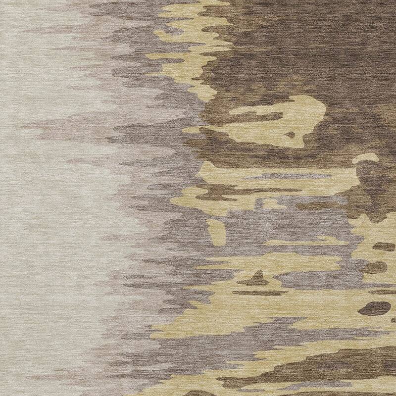 HomeRoots Abstract Transitional Rectangle Outdoor Rug