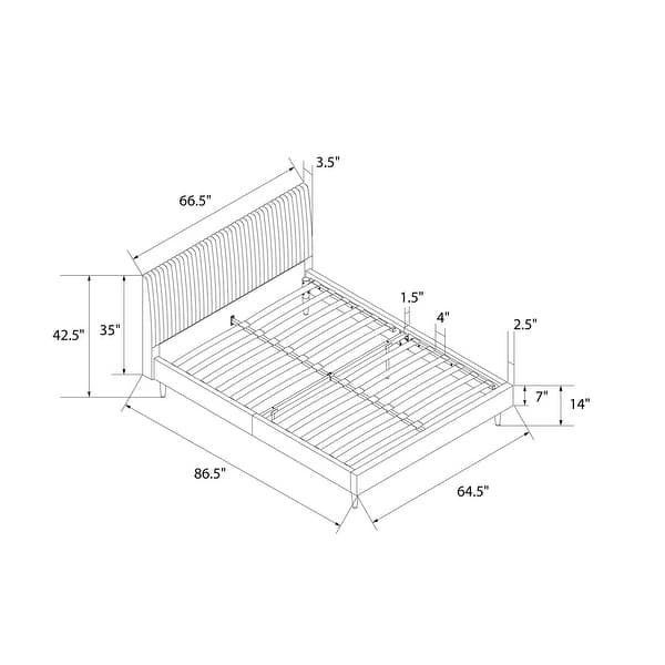 dimension image slide 0 of 5, Mr. Kate Daphne Upholstered Bed