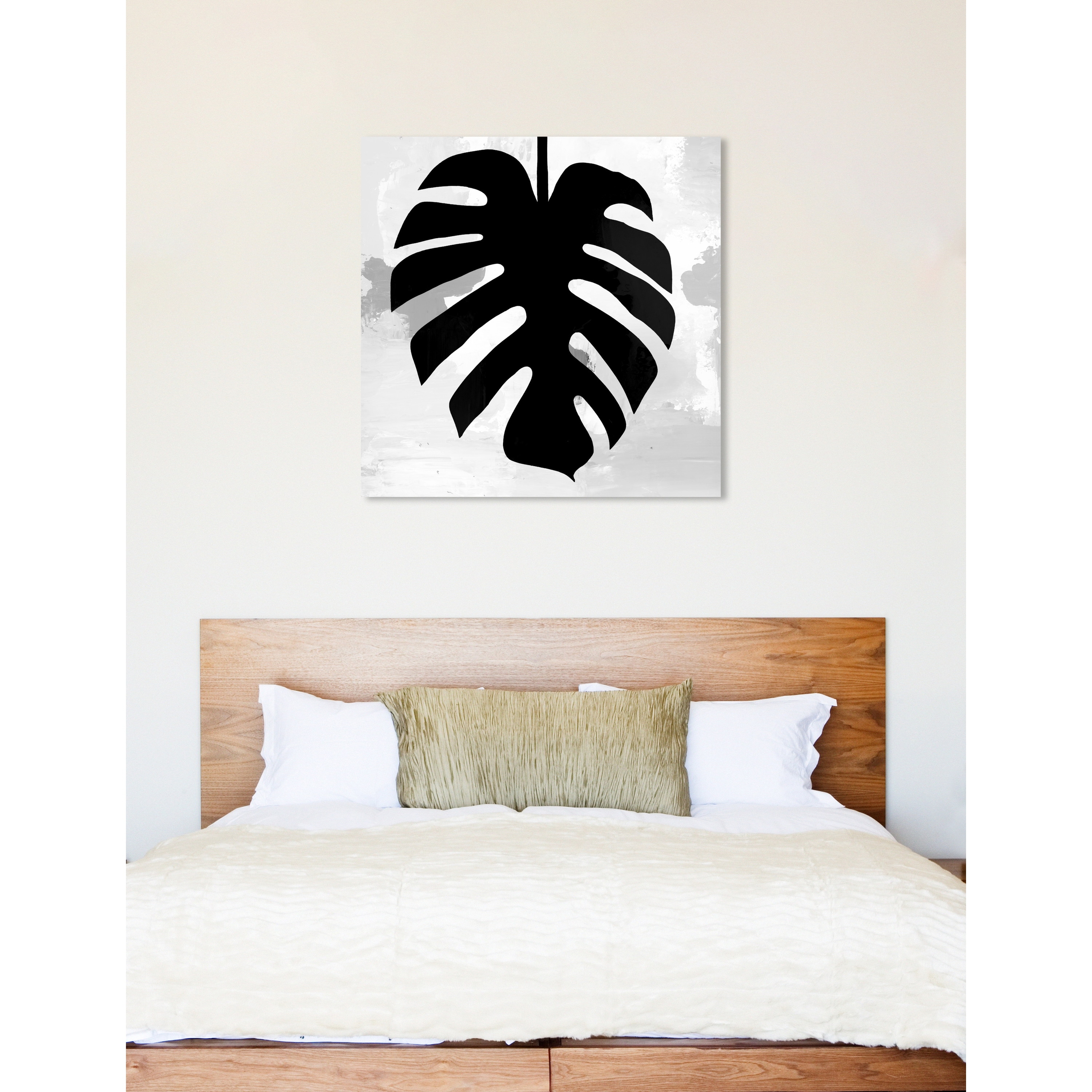 Oliver Gal 'Monstera Black and White II' Floral and Botanical Wall Art  Canvas Print - Black, White - Bed Bath & Beyond - 17332502