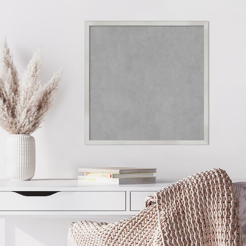 Amanti Art Svelte Silver Framed Magnetic Board