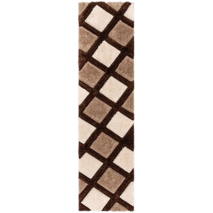 Well Woven San Francisco Posh Geometric Shag Area Rug