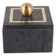 preview thumbnail 32 of 48, Marble Decorative Storage Box with Lid and Gold Accent Handle