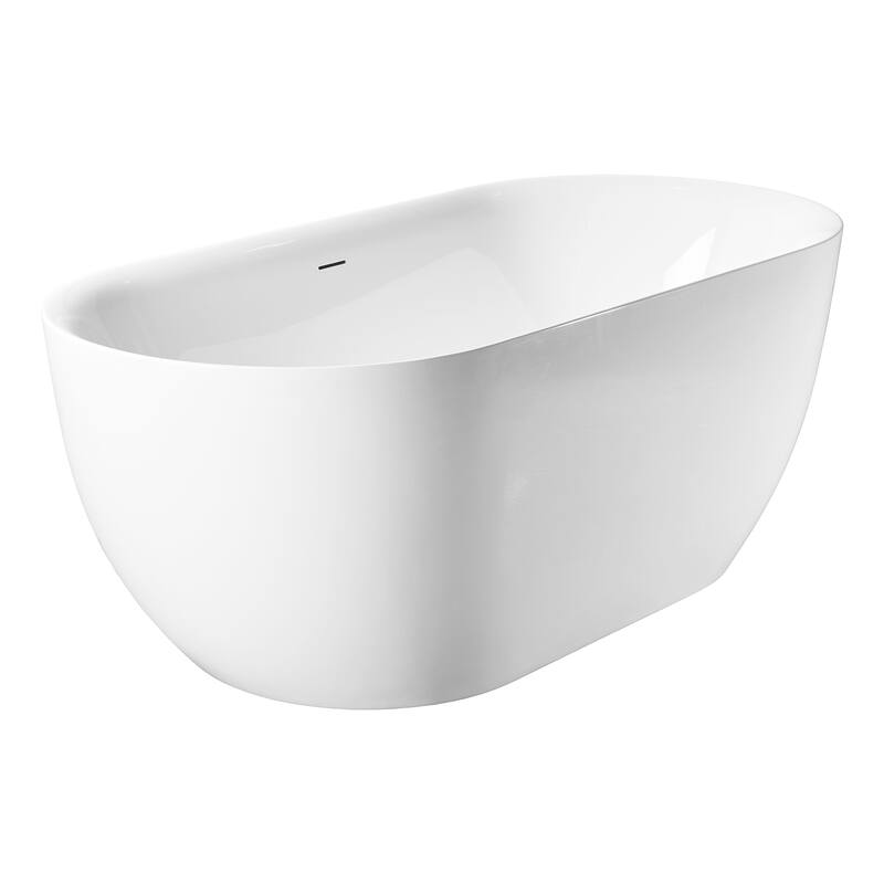 Freestanding Pure Acrylic Sheet Bathtub With Drainage and Overflow