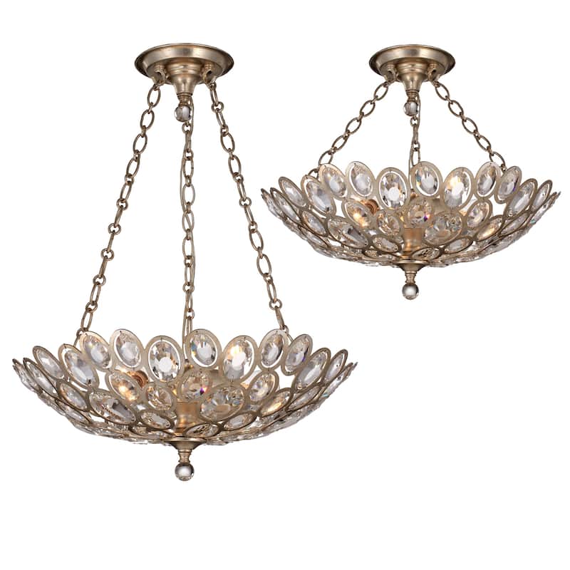 Sterling 3 Light Distressed Twilight Chandelier - 20.25'' W x 12'' H