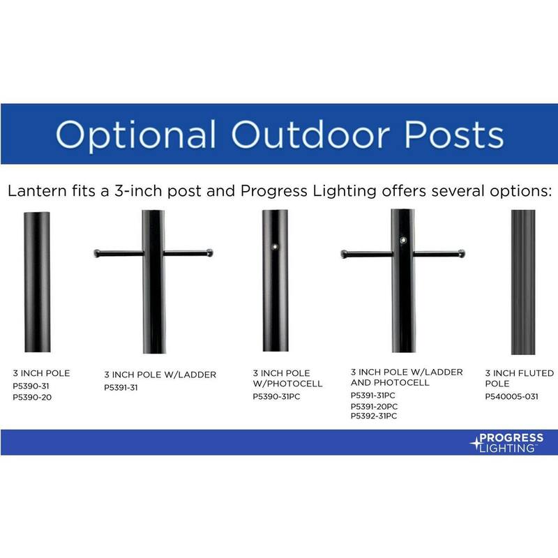 Cedar Springs Collection One-Light White Metal Shade Farmhouse Outdoor Post Lantern - 13.25 in x 18.5 in x 17 in