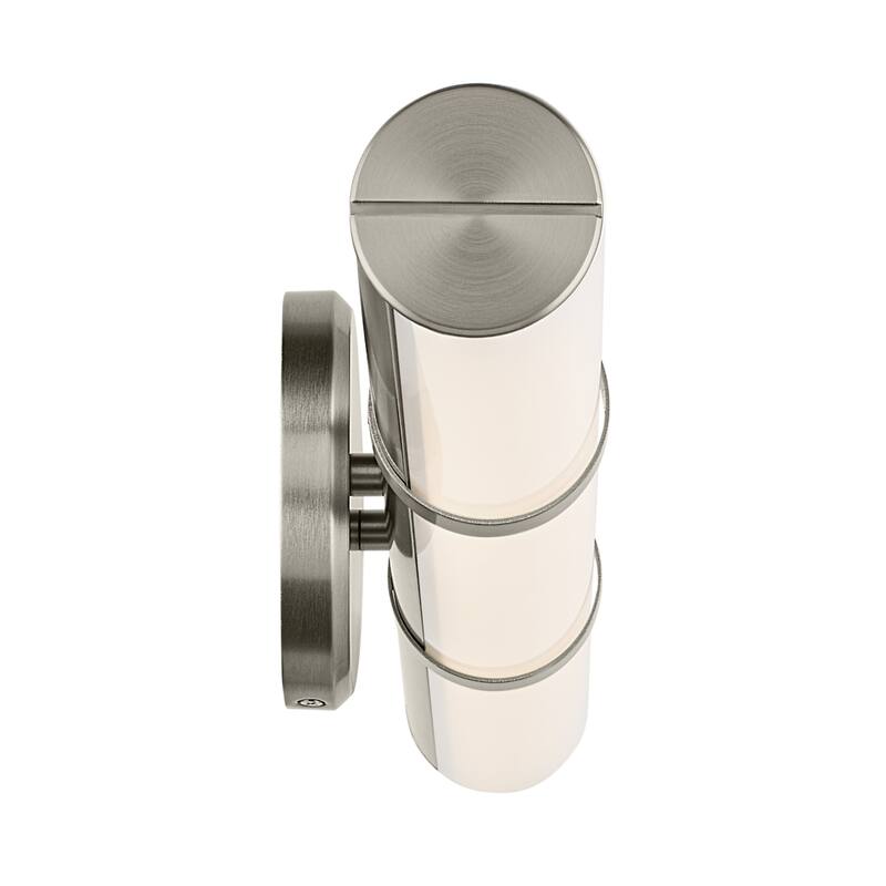 Kichler Lighting Rosh 24.25" Bath Bar Medium LED with White Glass in Brushed Nickel