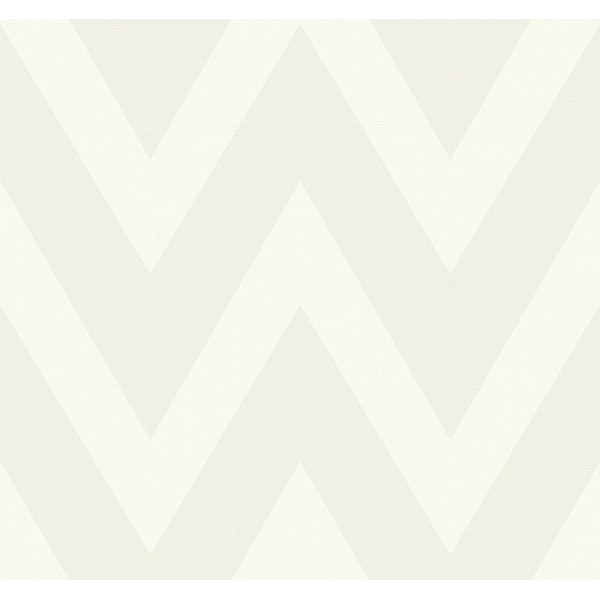 slide 2 of 3, Seabrook Designs Carina Chevron Paperweave Unpasted Wallpaper 35.5 in. W x 24 ft. L - Gray