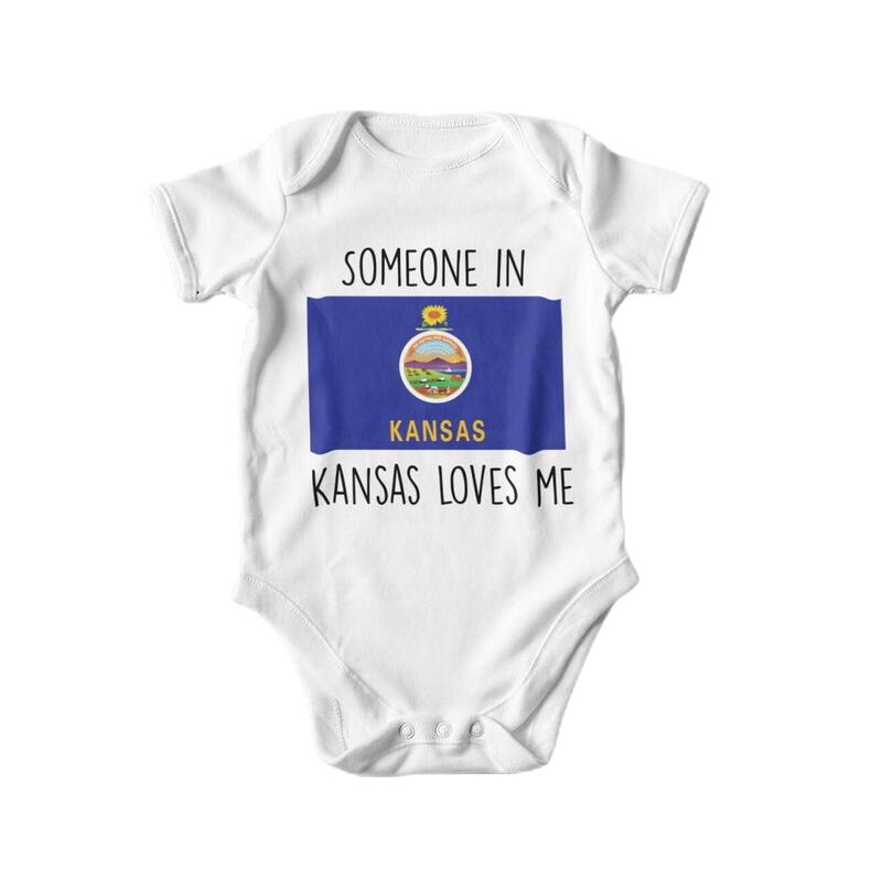 Kansas - Baby Boy Girl Clothes Infant Bodysuit Funny Cute Newborn - White - 6-9M
