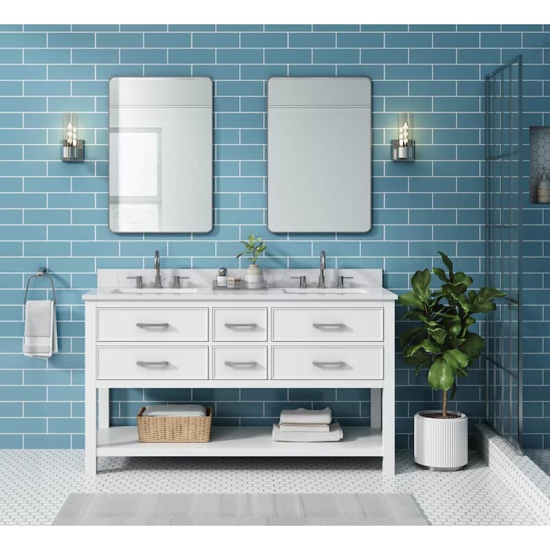 Avanity BROOKS-VS61-E Brooks 61" Free Standing Double Basin Vanity Set