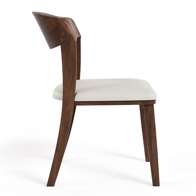 Furniture of America Abigail IV Mid-century Modern Handcrafted Solid Hardwood Side Chair (Set of 2)
