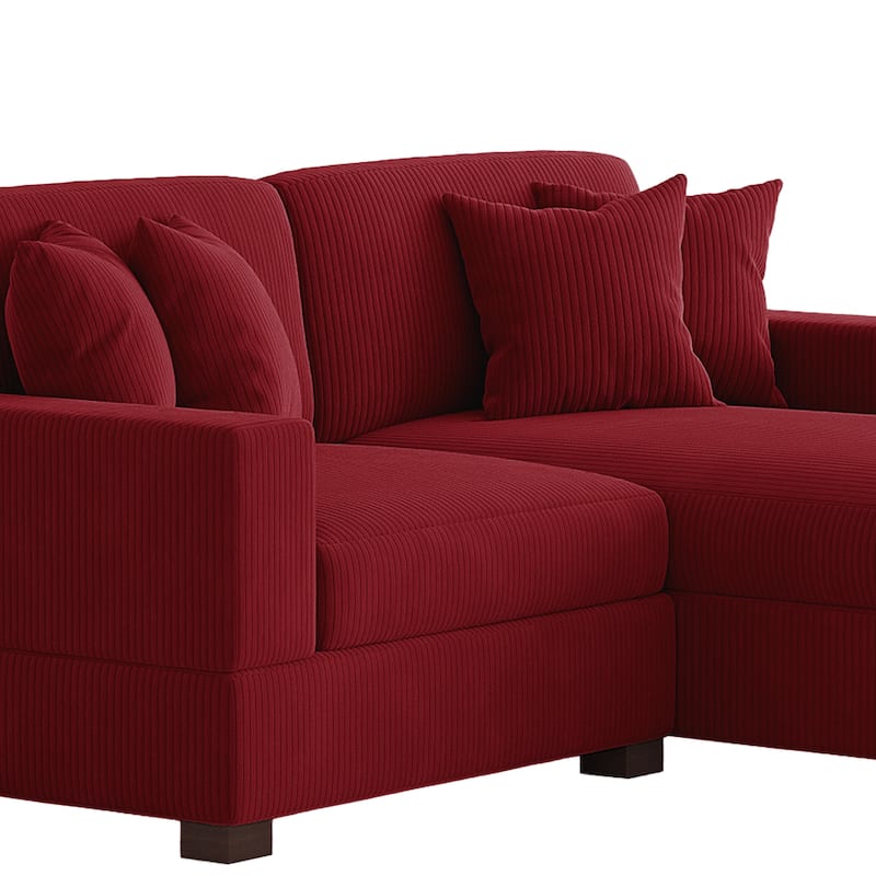 Oversized L-shaped Modular Sectional Sofa with Chaise Lounge