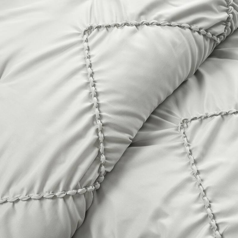 Lush Decor Ruched Chevron Comforter Set