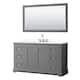 Option Dark Gray, Chrome Trim, White Quartz Top