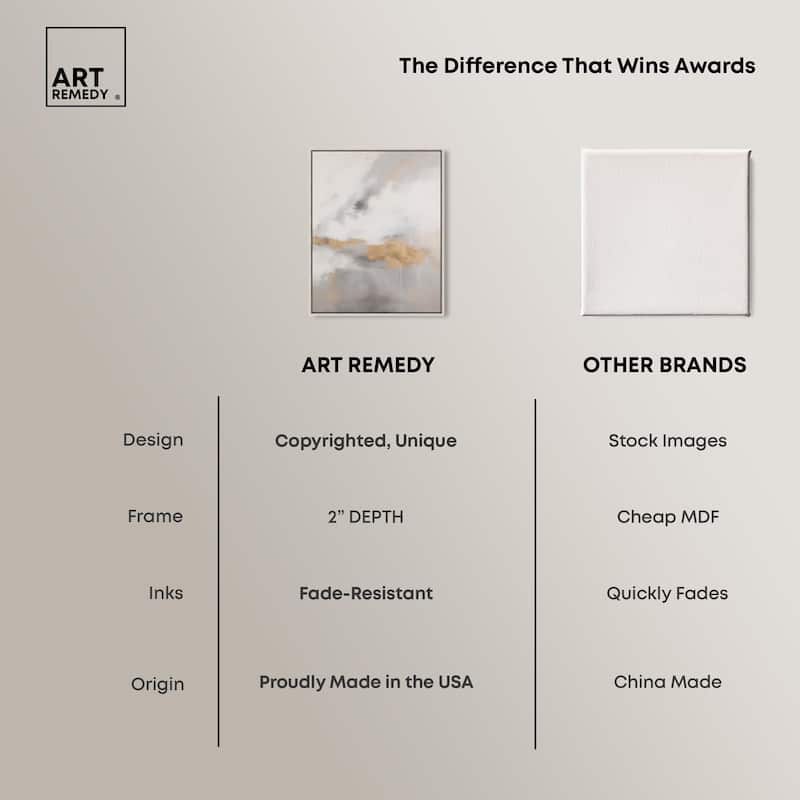 Fleeting Gold II Canvas by Art Remedy