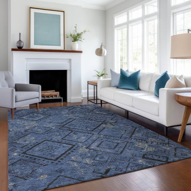 Machine Washable Indoor/ Outdoor Global Andes Chantille Rug