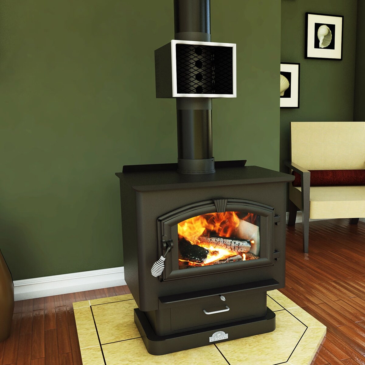 US Stove Company 6-Inch Miracle Heat Reclaimer Wood or Coal Stove Furnace,  Black - 14 - Bed Bath u0026 Beyond - 36239813