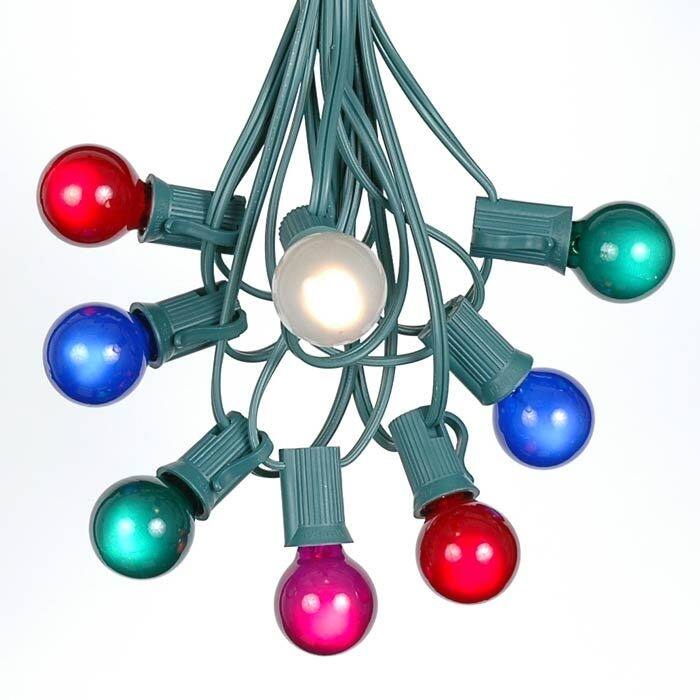 25 Foot G30 Outdoor Globe Patio String Lights - Set of 25 G30 Bulbs - Multi