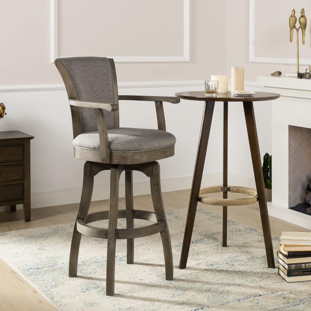 Swivel Bar Stool with Armrests