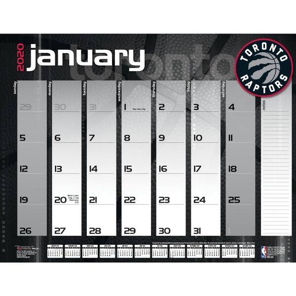 Shop Toronto Raptors 2020 Calendar On Sale Overstock 29153463