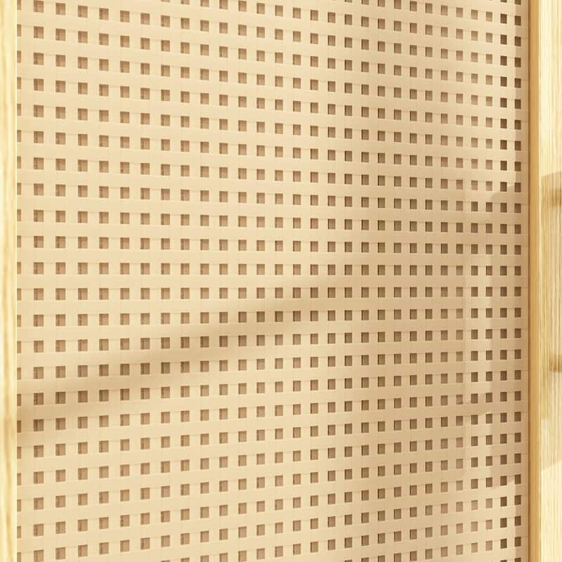 70.9"Wardrobe Closet with Drawers and Hanging Rod Armoires Wood Finish