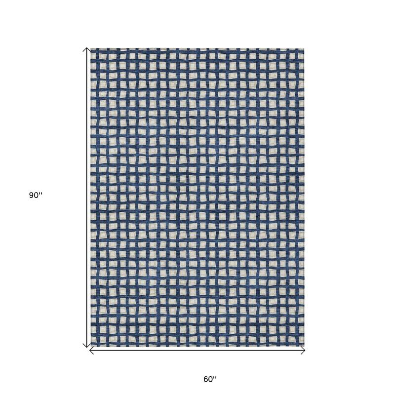 HomeRoots Geometric Transitional Rectangle Outdoor Rug