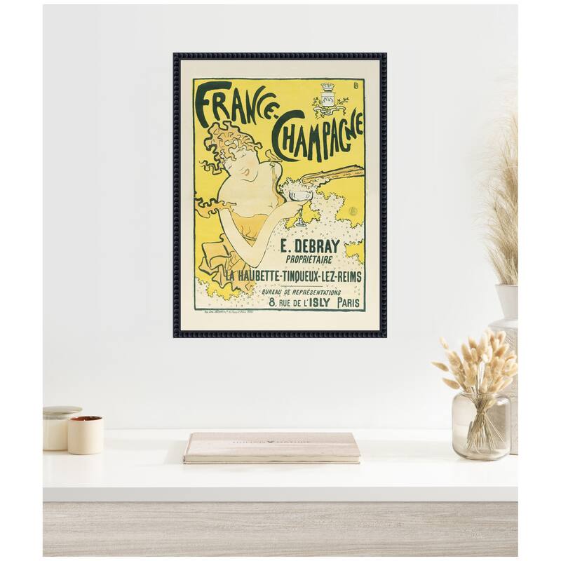 Kate and Laurel France Champagne 1889 91 Pierre Bonnard by The Art Institute of Chicago Framed Canvas Wall Art Print