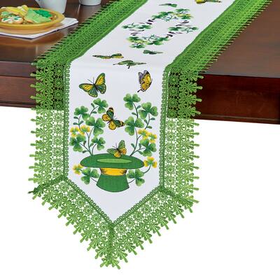St. Patrick's Garden Embroidered Cutwork Table Linens