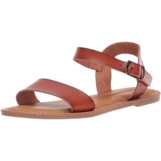 sandals with two straps and buckles