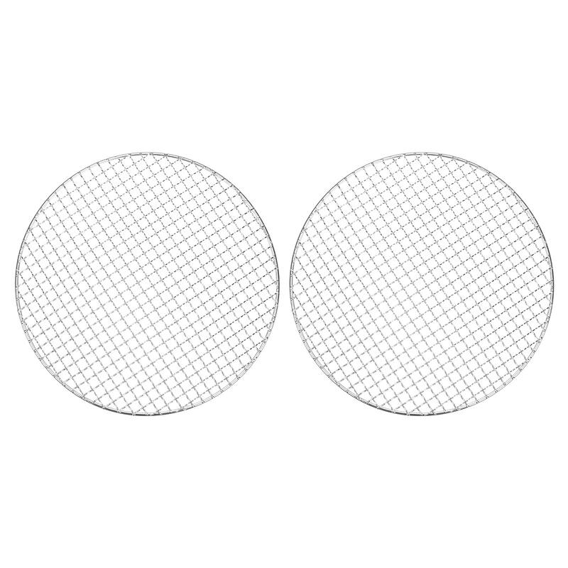 2-Pack Cooling Rack, Round Stainless Steel Baking Rack Silver
