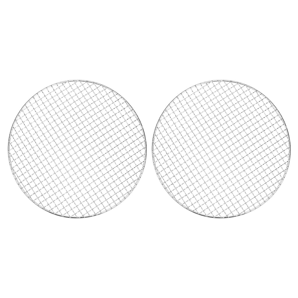 2-Pack Cooling Rack, Round Stainless Steel Baking Rack Silver