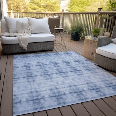 Machine Washable Indoor/ Outdoor Chantille Boho Ombre Rug