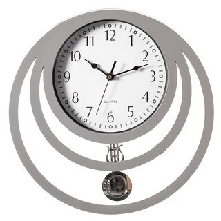 Elephant Family Safari Carved Wood Look Clock Figurine 