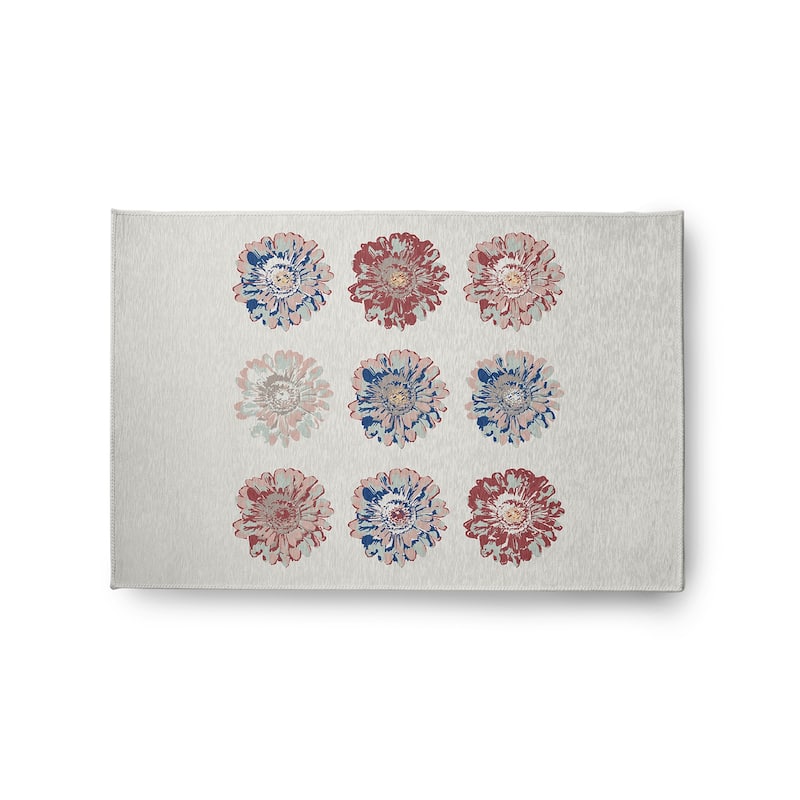 Gypsy Floral Spring Chenille Indoor/Outdoor Rug - Ligonberry Red - 2' x 3'