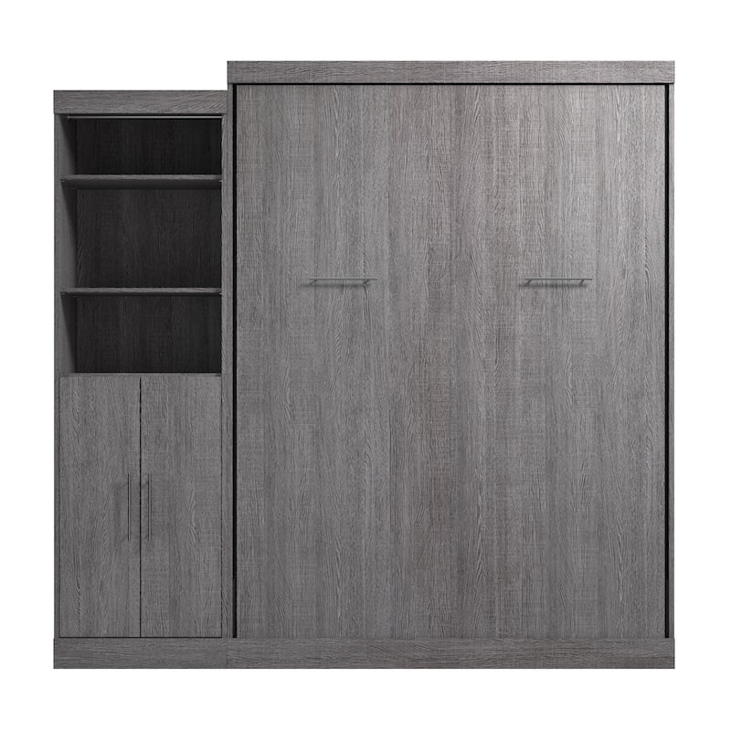 Nebula Queen Murphy Bed with Closet Organizer (90W) by Bestar