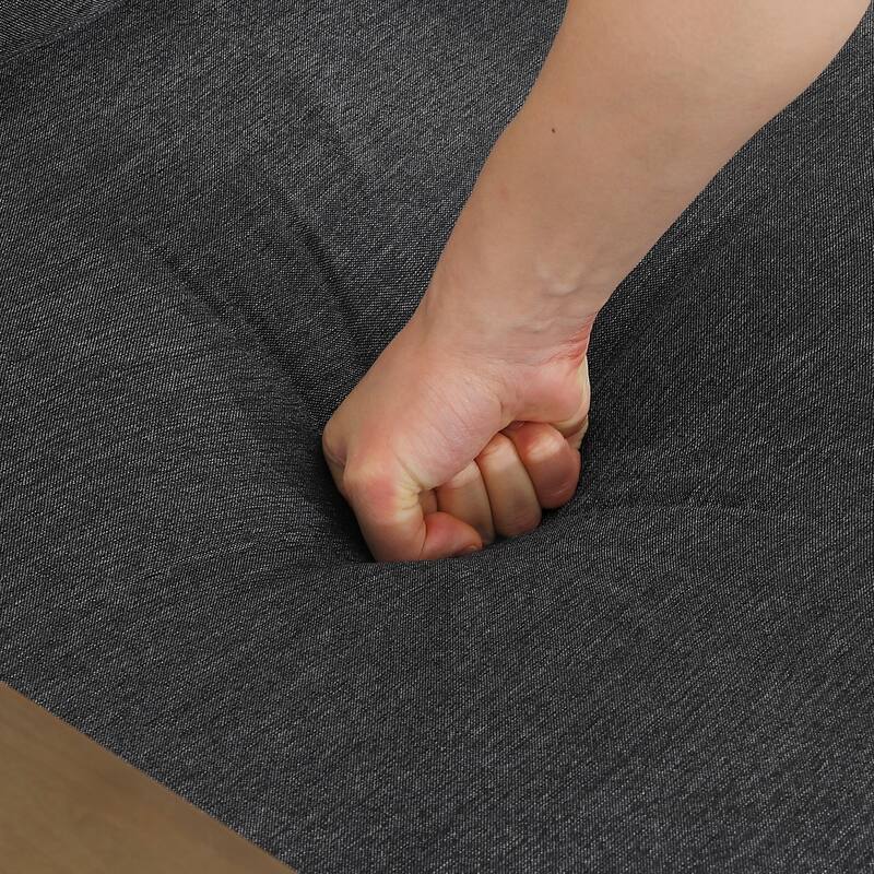 Modern Wood Cushioned Outdoor Patio Sofa Loveseat with Coffee Table