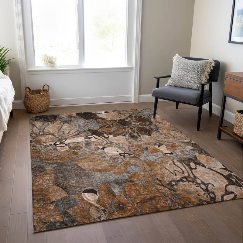 Alrira Artistic Abstract Weather Resistant Versatile Elegance Outdoor Rug