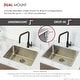 preview thumbnail 17 of 23, STYLISH 23 inches Dual-Mount Stainless Steel Single Bowl Kitchen Sink - 23" x 18" x 9"