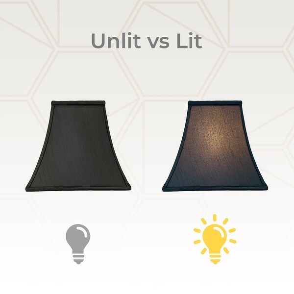 Royal Designs Square Bell Lamp Shade Black 7x14x11.5 On Sale Bed Bath Beyond 33854538