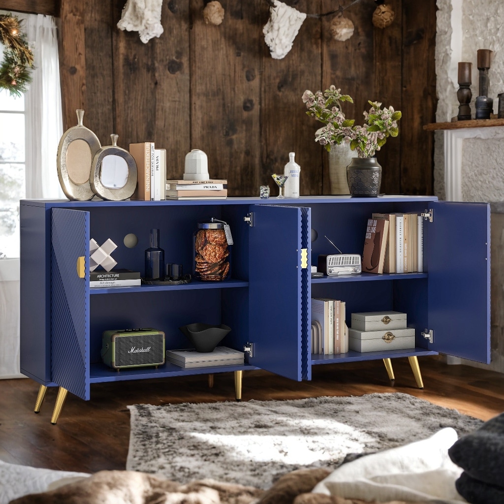 Modern TV Stand for 60+ Inch TVs with Storage