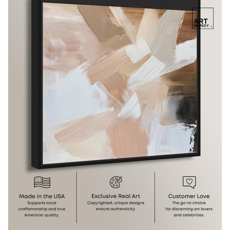 Taupe and Ash II Canvas by Art Remedy
