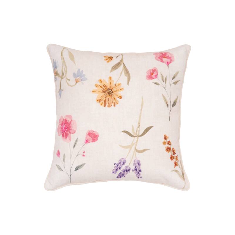 April Showers Flowers Pillow