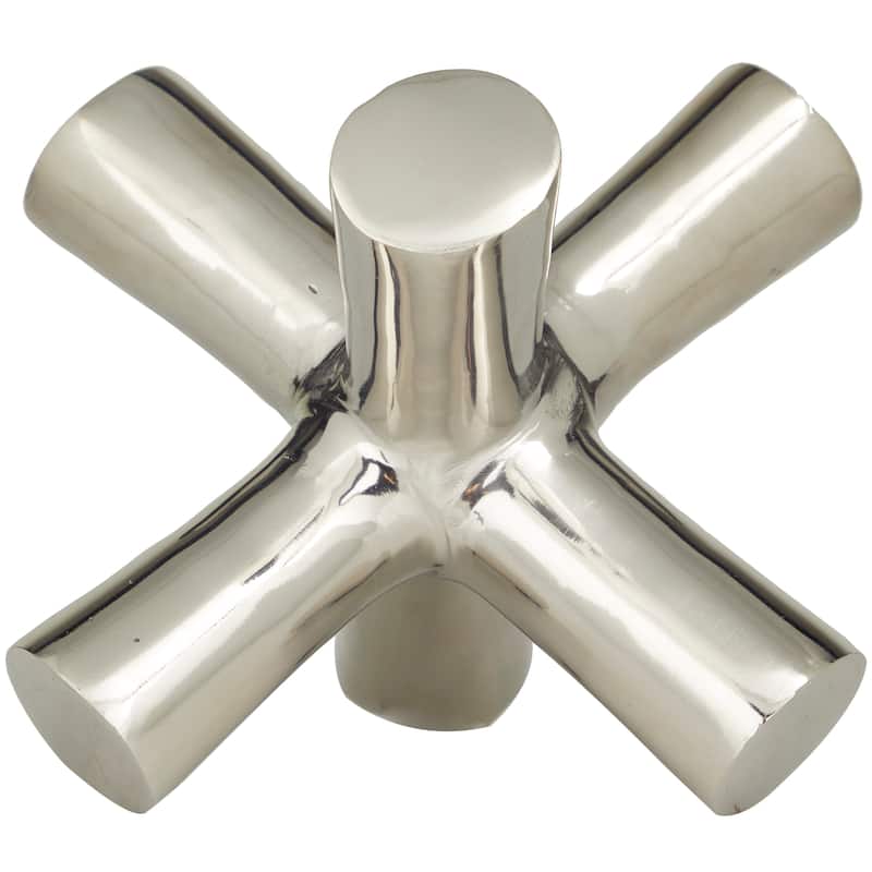 Silver Aluminum Metal Jack Abstract Decorative Sculpture