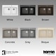 preview thumbnail 52 of 57, Karran Drop-In Quartz 33 in. 1-Hole 60/40 Double Bowl Kitchen Sink Kit