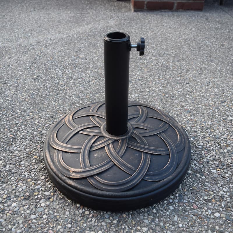 Cast Concrete 33 lb Umbrella Stand