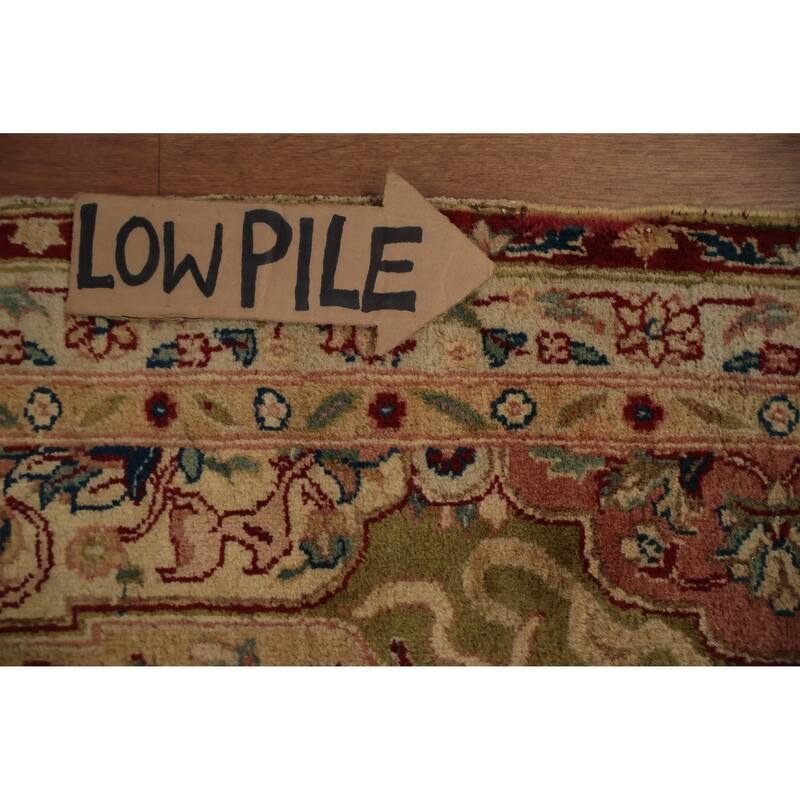 Hand Knotted Oriental 100% Wool Carpet Traditional Floral Red Agra Area Rug - 17' 1'' X 11' 10''