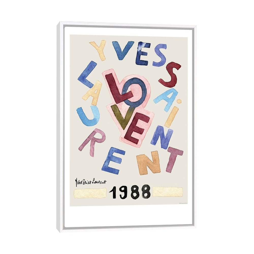 iCanvas "Vintage Love" by Mercedes Lopez Charro Framed Canvas Print